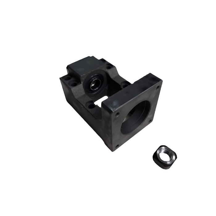 Jednostka łożyskowania stałego BF12-57 z uchwytem NEMA23 czarne aluminium