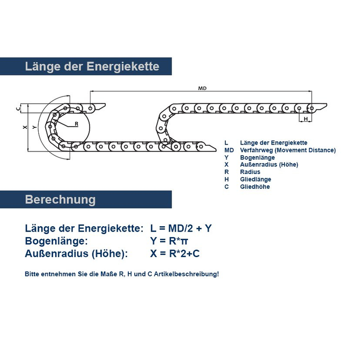 CK15 energy chain disassembled opening for cable