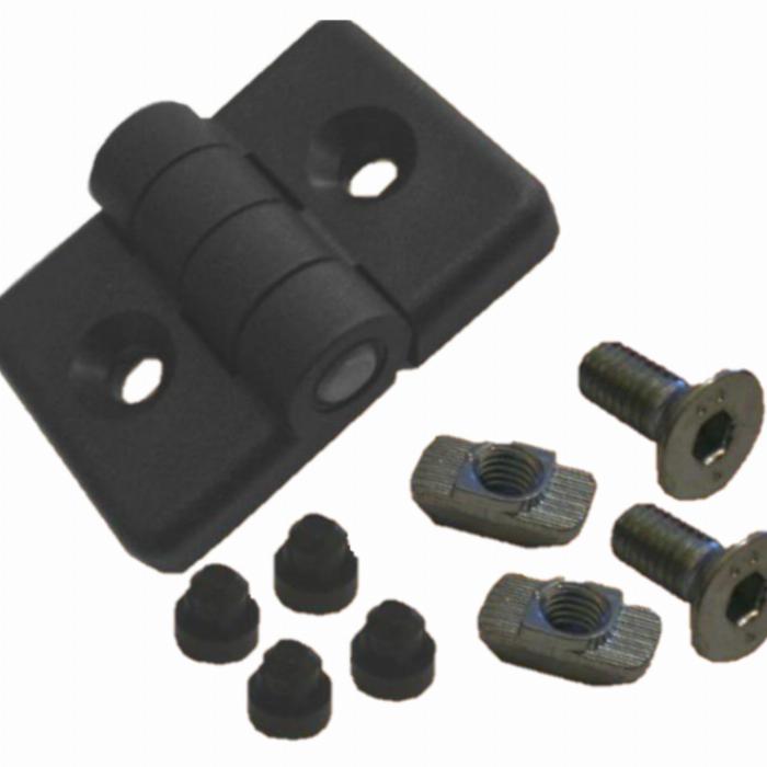 Befestigungssatz für Scharnier 20mm an Nut 5 I-Typ oder Nut 6 B-Typ