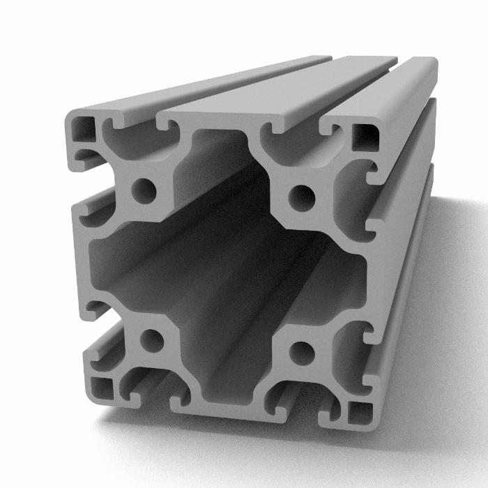 Aluminiumprofil 80x80 L Nut 5 I-Typ