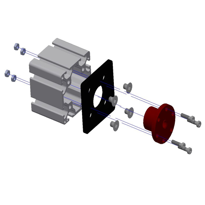 Universal mounting plate M8