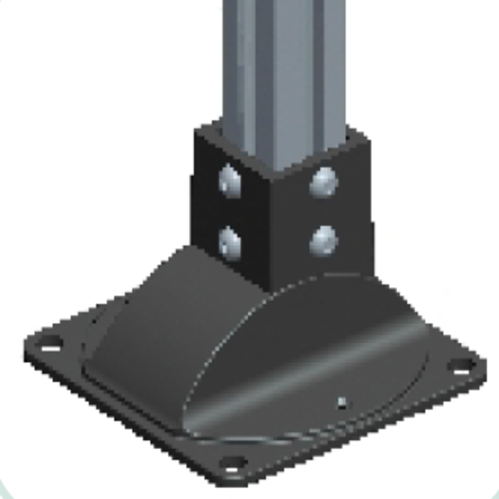 Floor Mount Base 40 I-Type slot 8