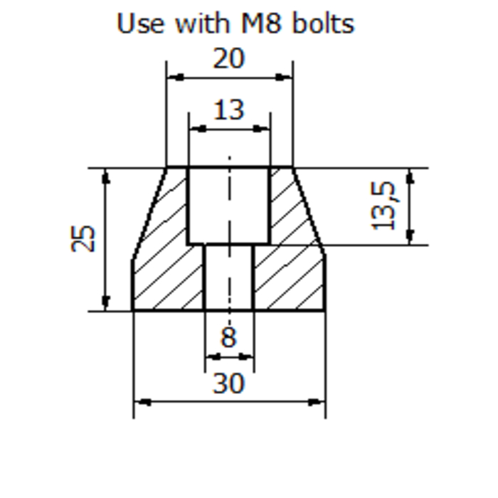 Silentblock 30x20x25