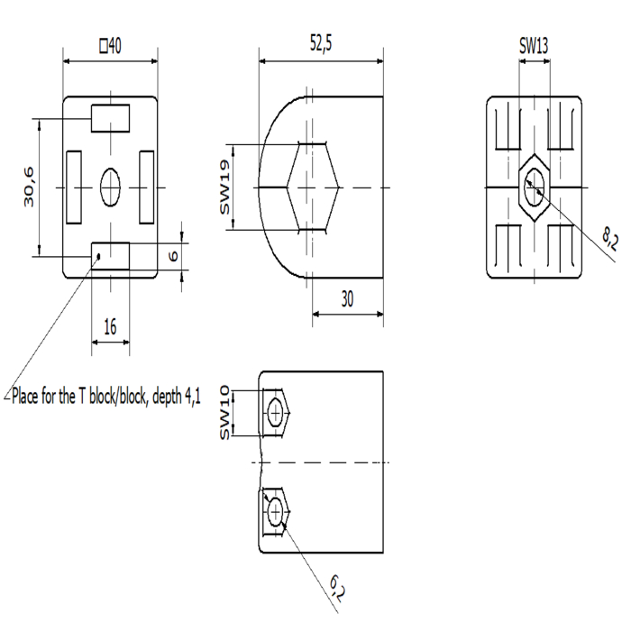 Hexagonal joint plastic