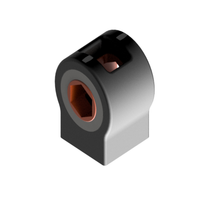 Hexagonal joint with bearing 40x40